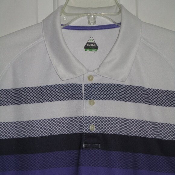 bolle' Golf Mens S/S Purple Polo Shirt -Size Large - Picture 2 of 3